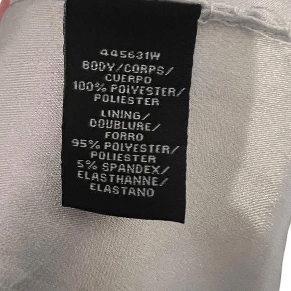 ML Monique Lhuillier Back Bow Gown Navy White Womens Size 22 W - Picture 15 of 15